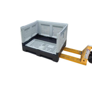 Collapsible ventilated pallet box