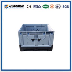 1200x1000x810-Folding-Plastic-Pallet-Box-with-Drop-Door-1