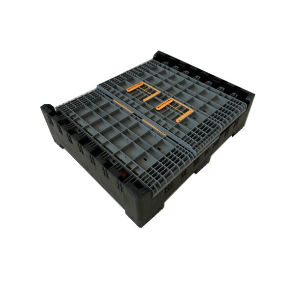 1200×1000×1000mm-Foldable-Pallet-Box-with-Drop-Gates-4