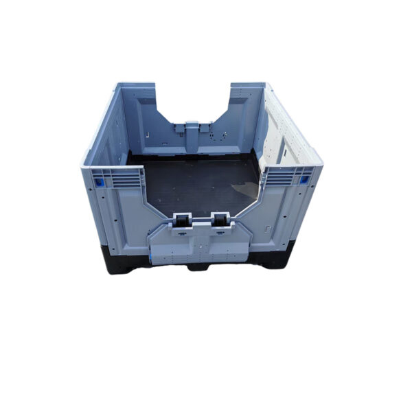 1200x1000x810 Folding Plastic Pallet Box with Drop Door - 图片 4
